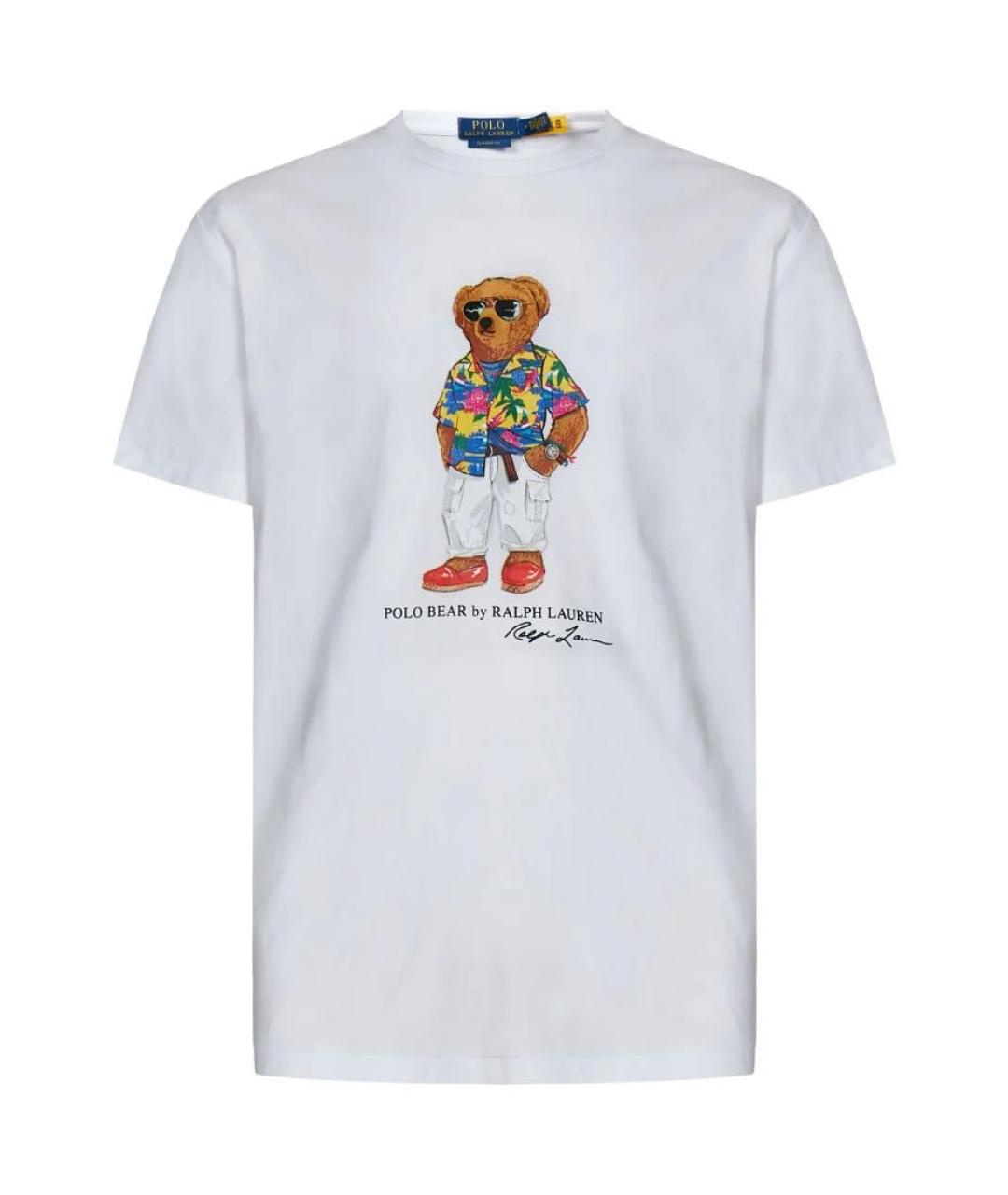 POLO RALPH LAUREN Белая хлопковая футболка, фото 6