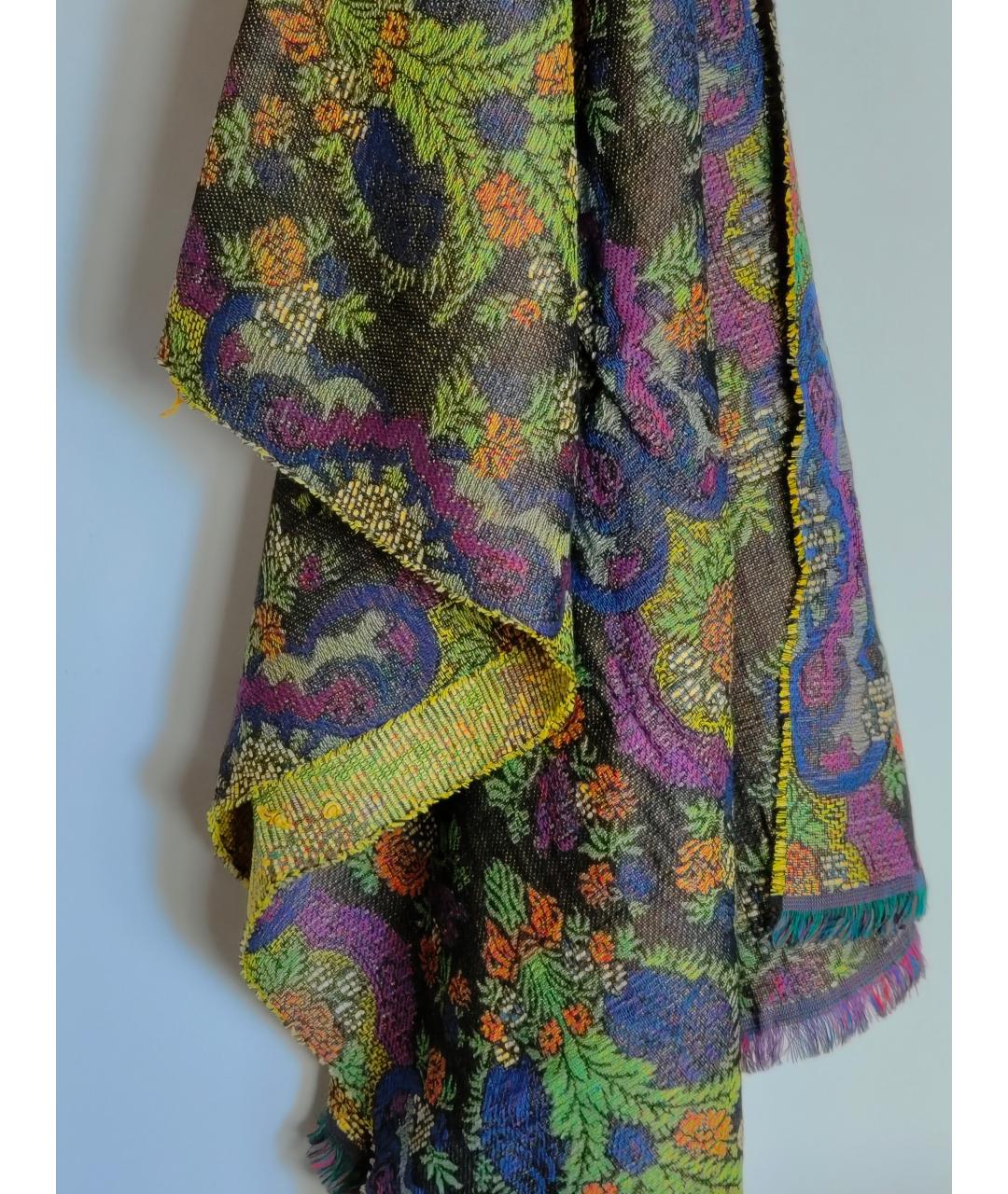 KENZO Мульти шерстяной шарф, фото 3