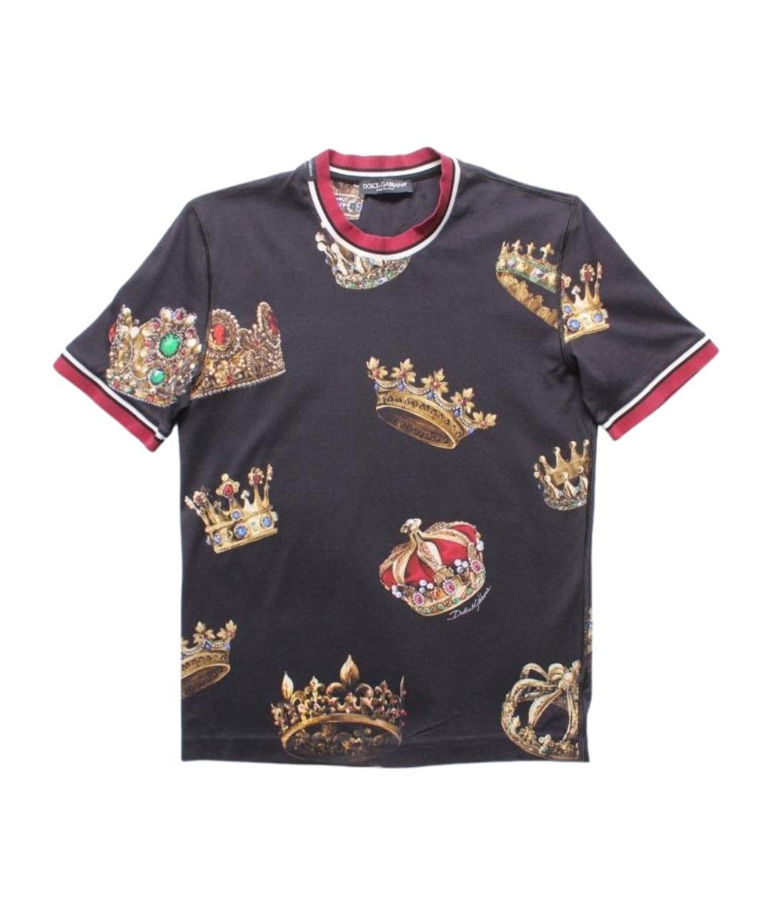 DOLCE&GABBANA Черная хлопковая футболка, фото 1