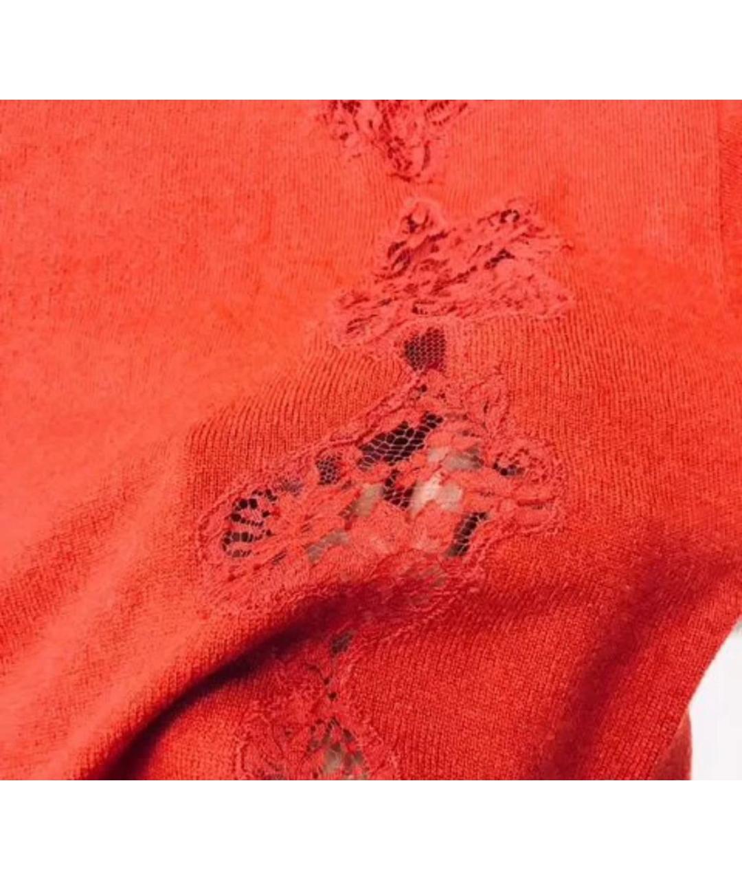 ERMANNO SCERVINO Красный шерстяной джемпер / свитер, фото 5