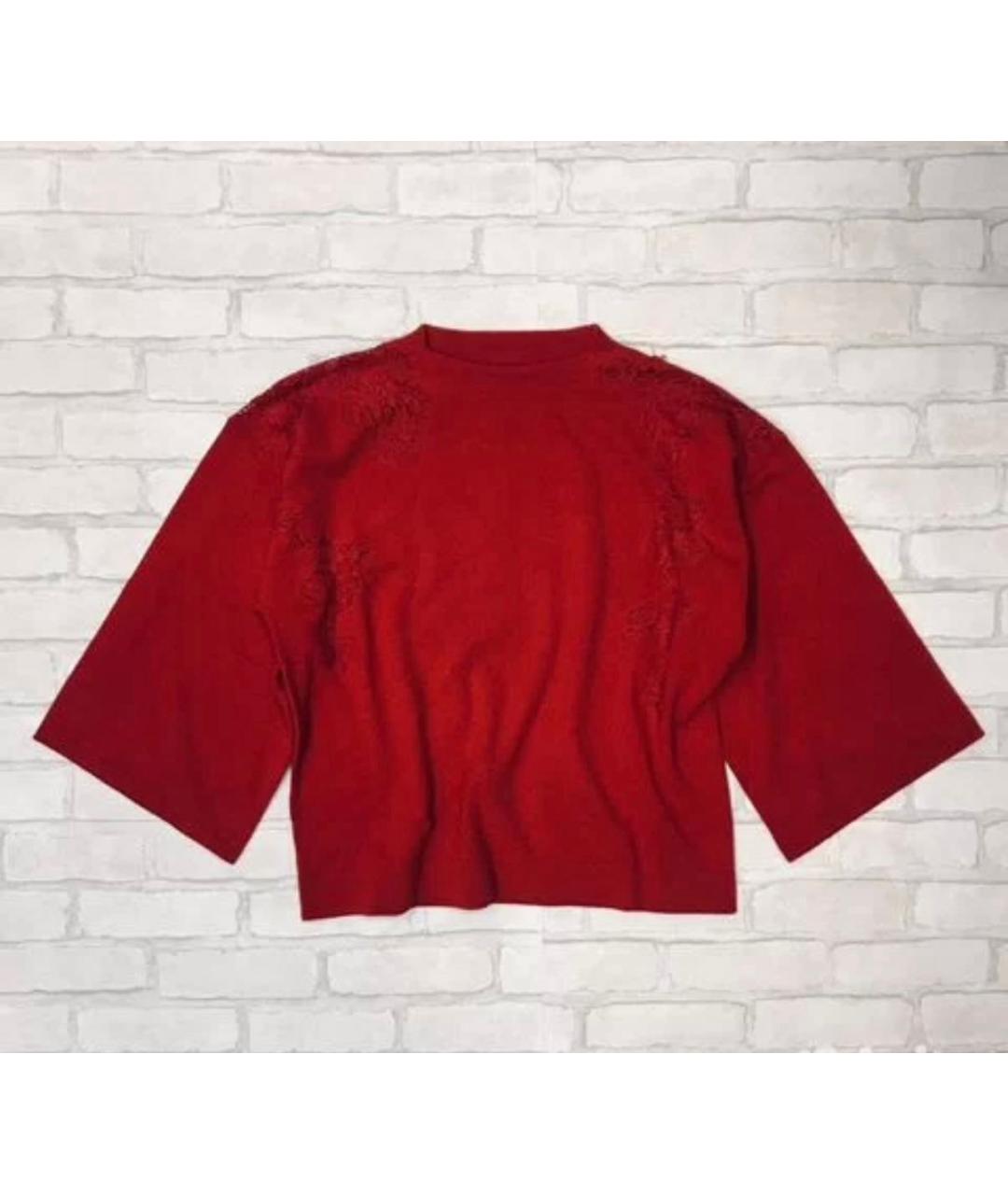 ERMANNO SCERVINO Красный шерстяной джемпер / свитер, фото 7