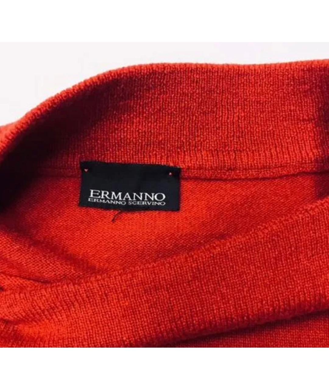 ERMANNO SCERVINO Красный шерстяной джемпер / свитер, фото 2