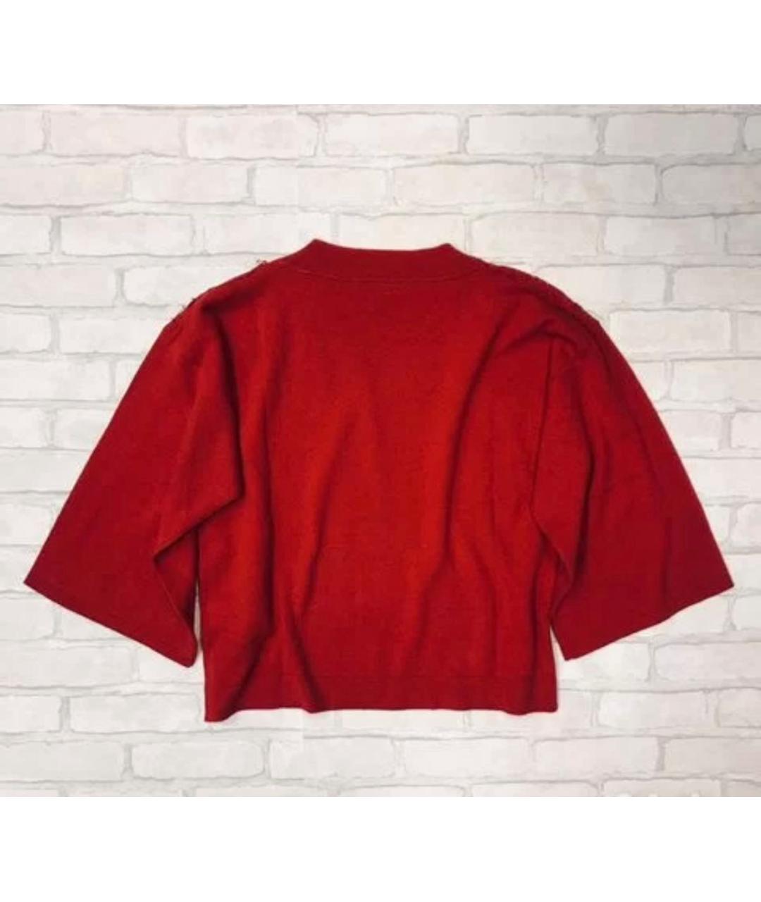 ERMANNO SCERVINO Красный шерстяной джемпер / свитер, фото 3