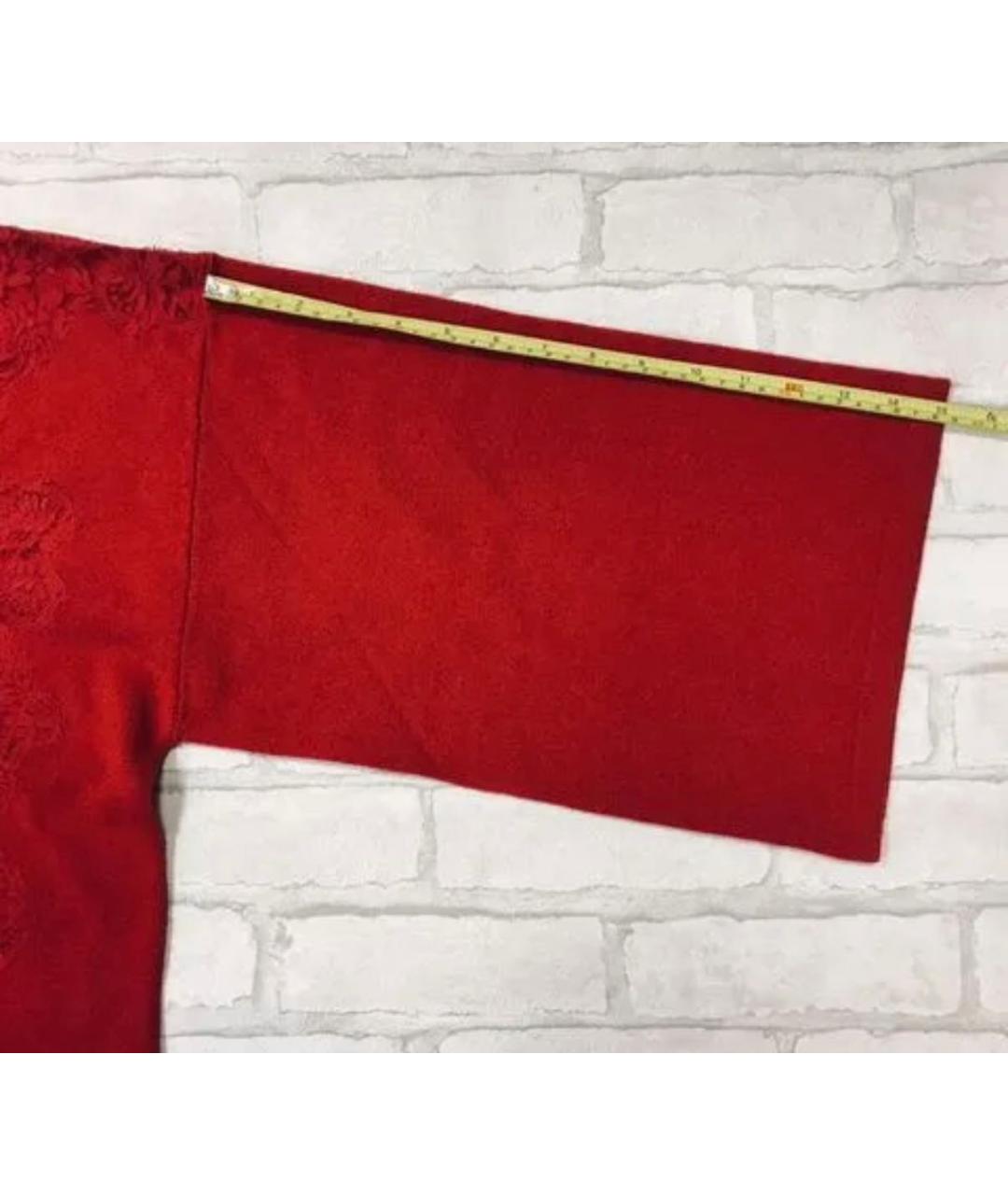 ERMANNO SCERVINO Красный шерстяной джемпер / свитер, фото 6