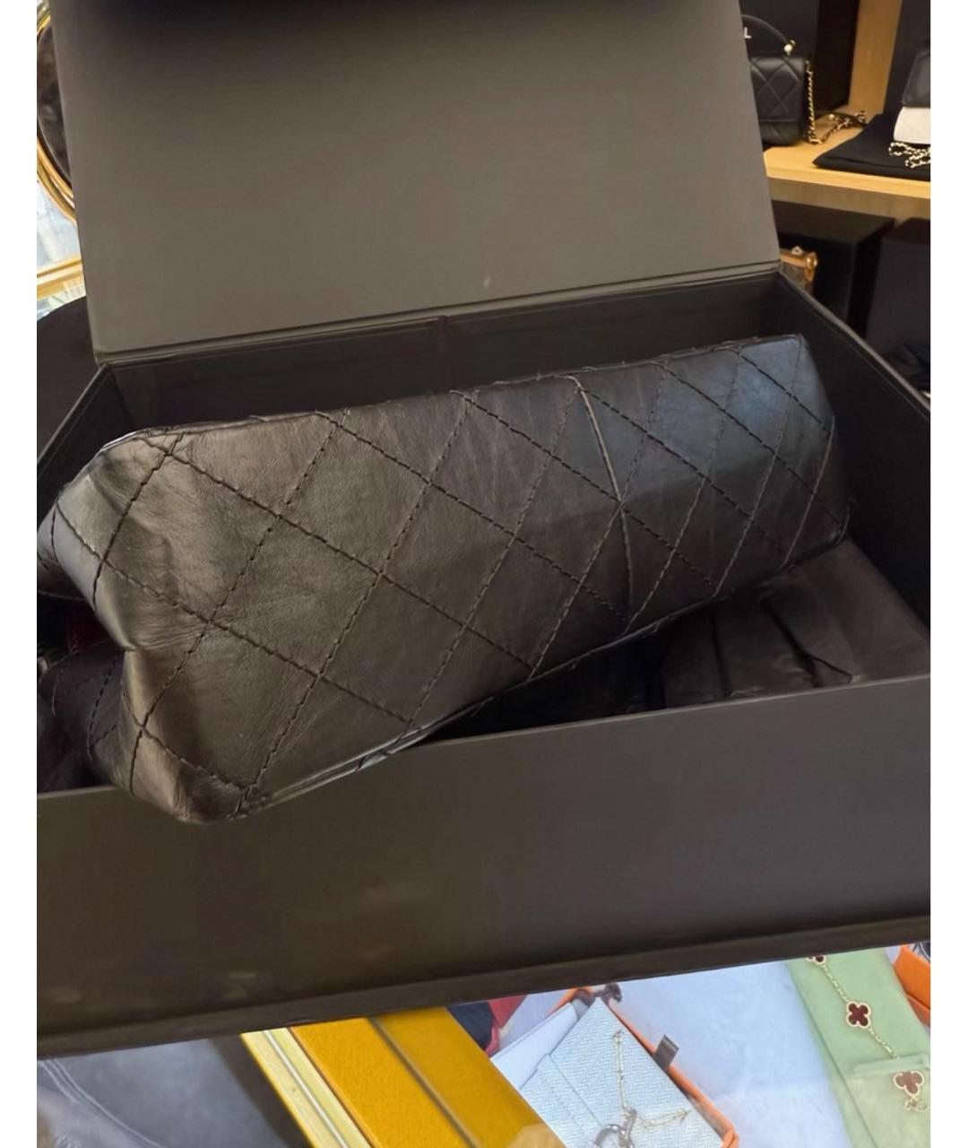 CHANEL Черная кожаная сумка через плечо, фото 4
