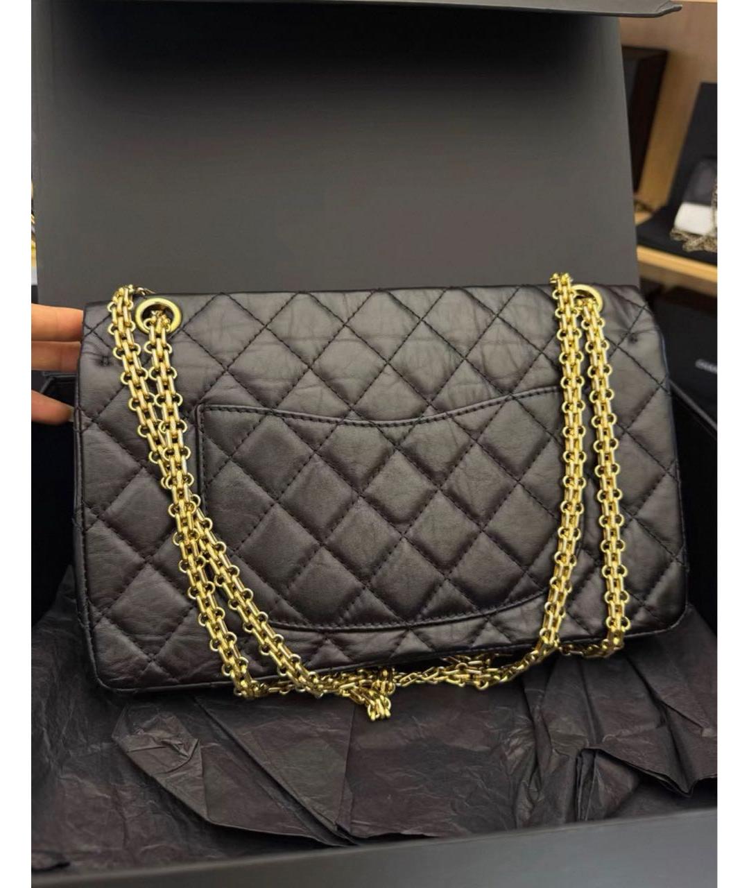 CHANEL Черная кожаная сумка через плечо, фото 2