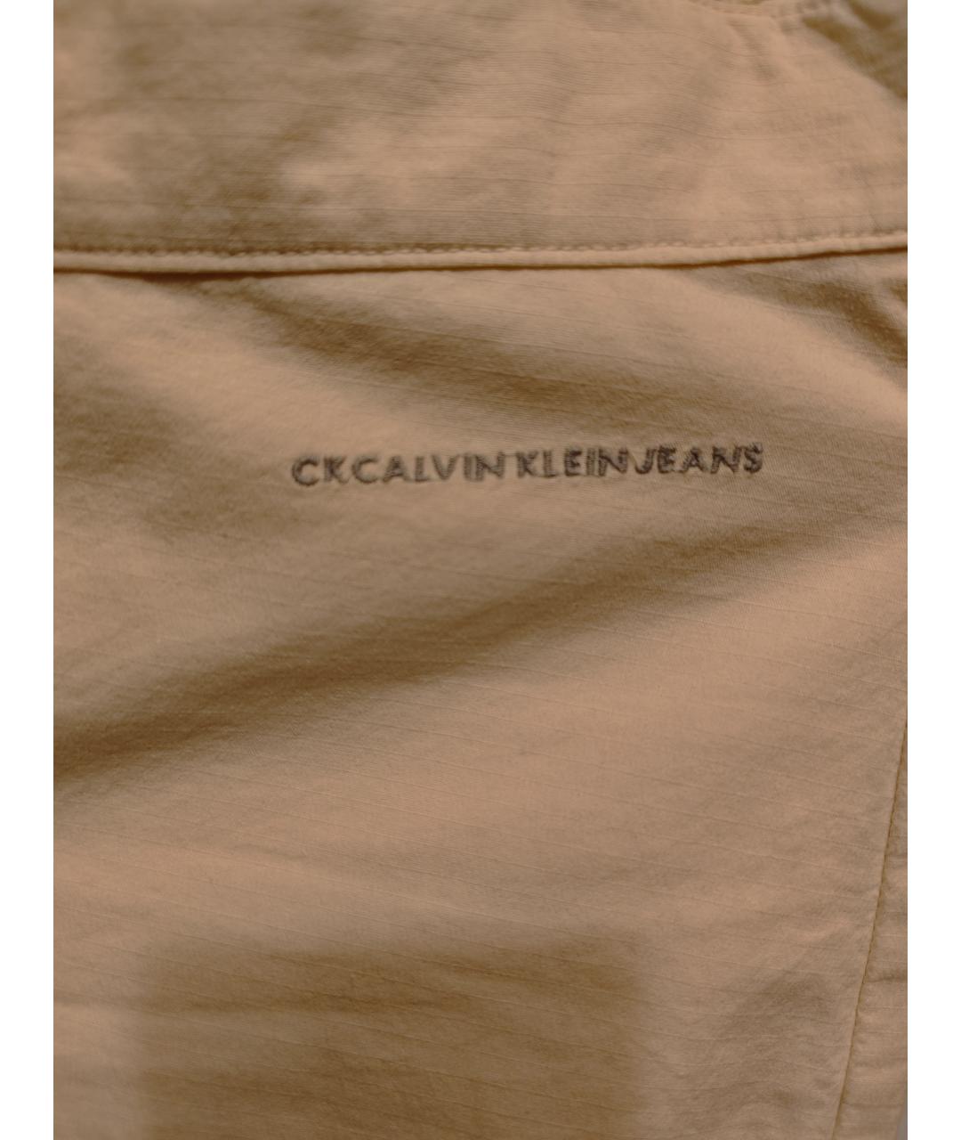 CALVIN KLEIN Хлопковые прямые джинсы, фото 2