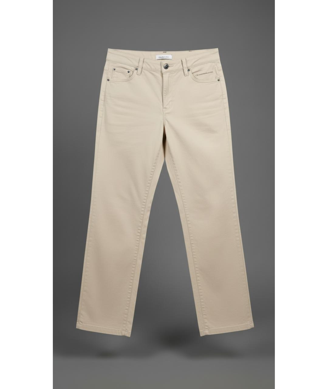 CALVIN KLEIN Хлопковые прямые джинсы, фото 5