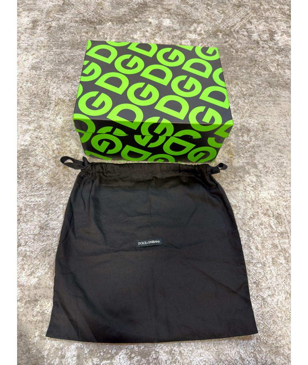 DOLCE&GABBANA Мульти кроссовки из лакированной кожи, фото 5