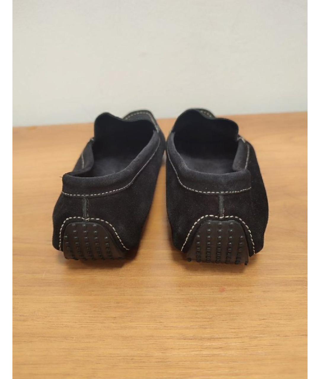 BALLY Черные замшевые мокасины, фото 4