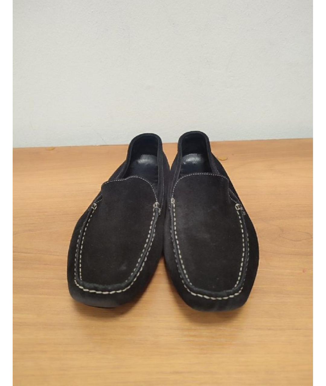 BALLY Черные замшевые мокасины, фото 2
