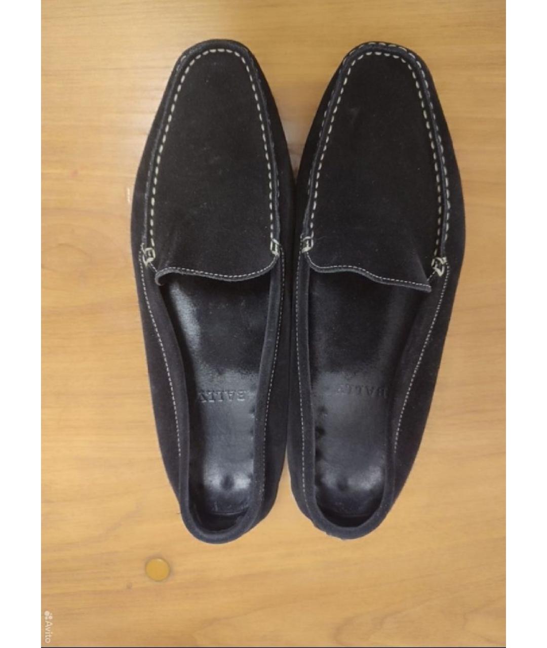 BALLY Черные замшевые мокасины, фото 3