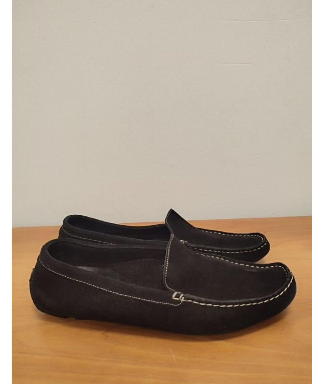 BALLY Черные замшевые мокасины, фото 10