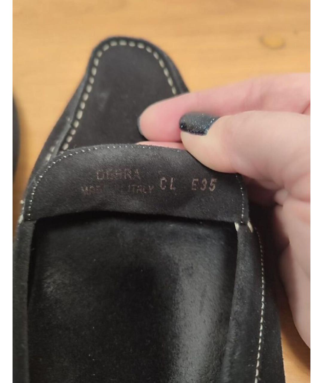 BALLY Черные замшевые мокасины, фото 5