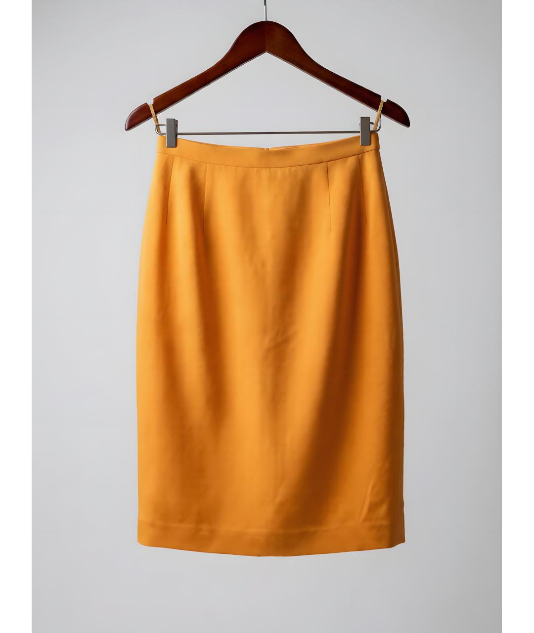 MAX MARA Оранжевый льняной костюм с юбками, фото 2