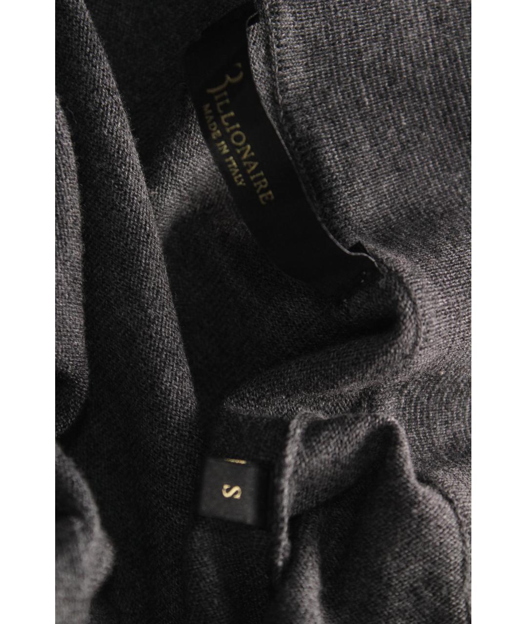 BILLIONAIRE Серый шерстяной джемпер / свитер, фото 9