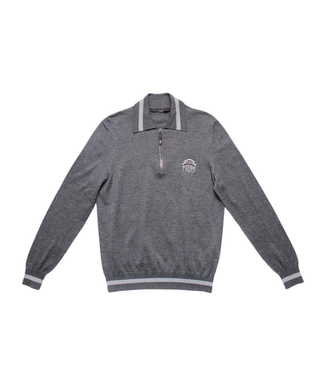 BILLIONAIRE Серый шерстяной джемпер / свитер, фото 1