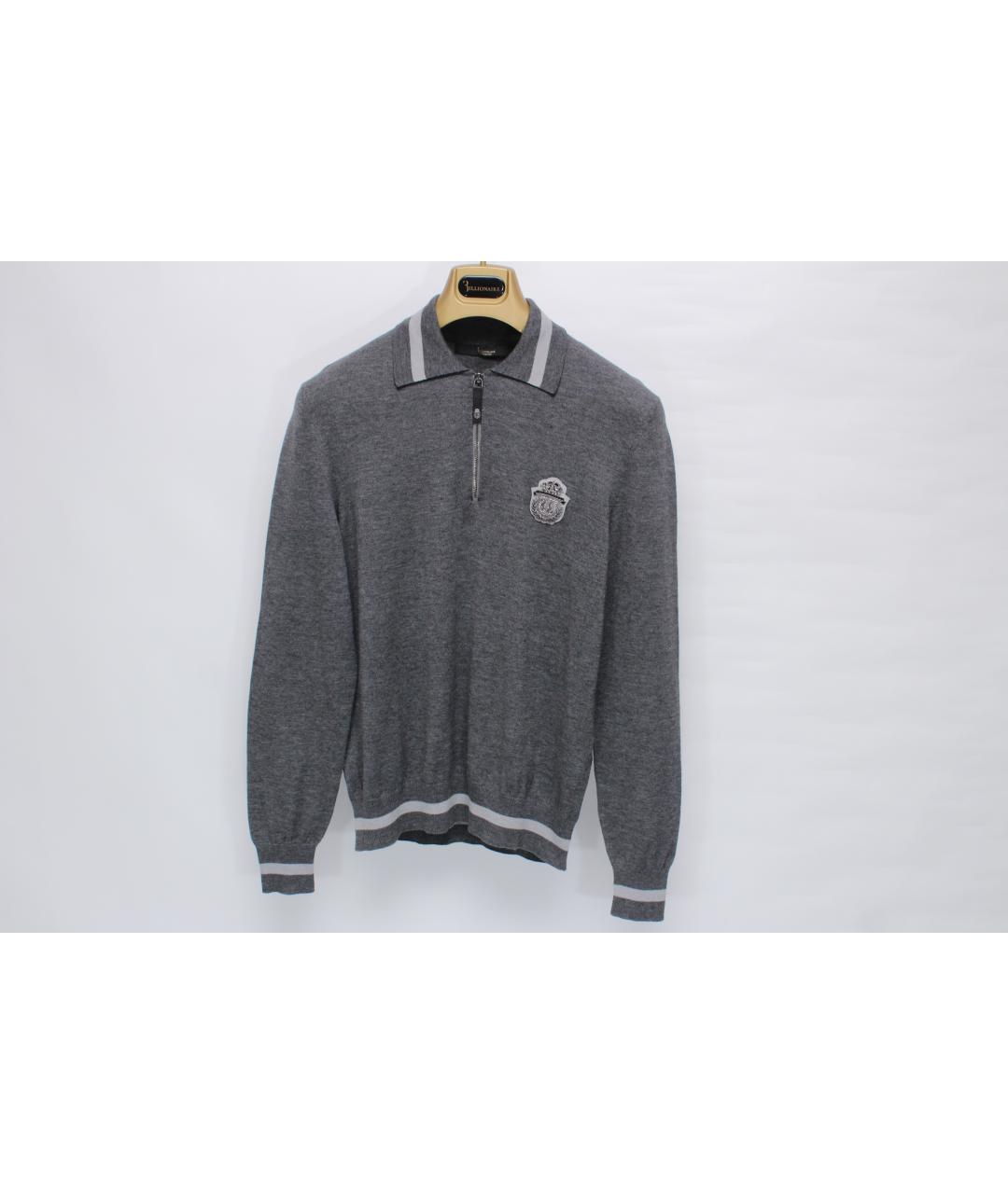 BILLIONAIRE Серый шерстяной джемпер / свитер, фото 2