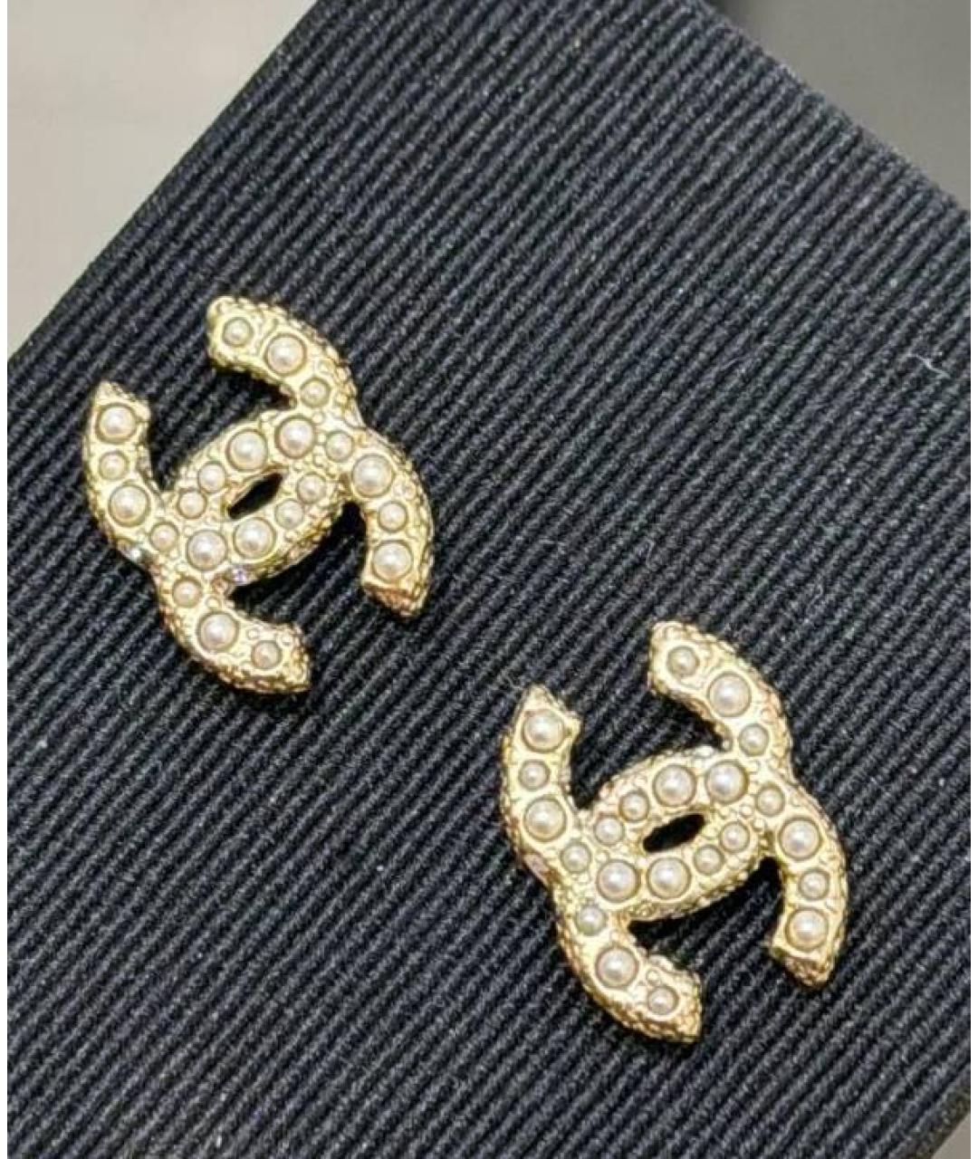 CHANEL Серебряные металлические серьги, фото 4