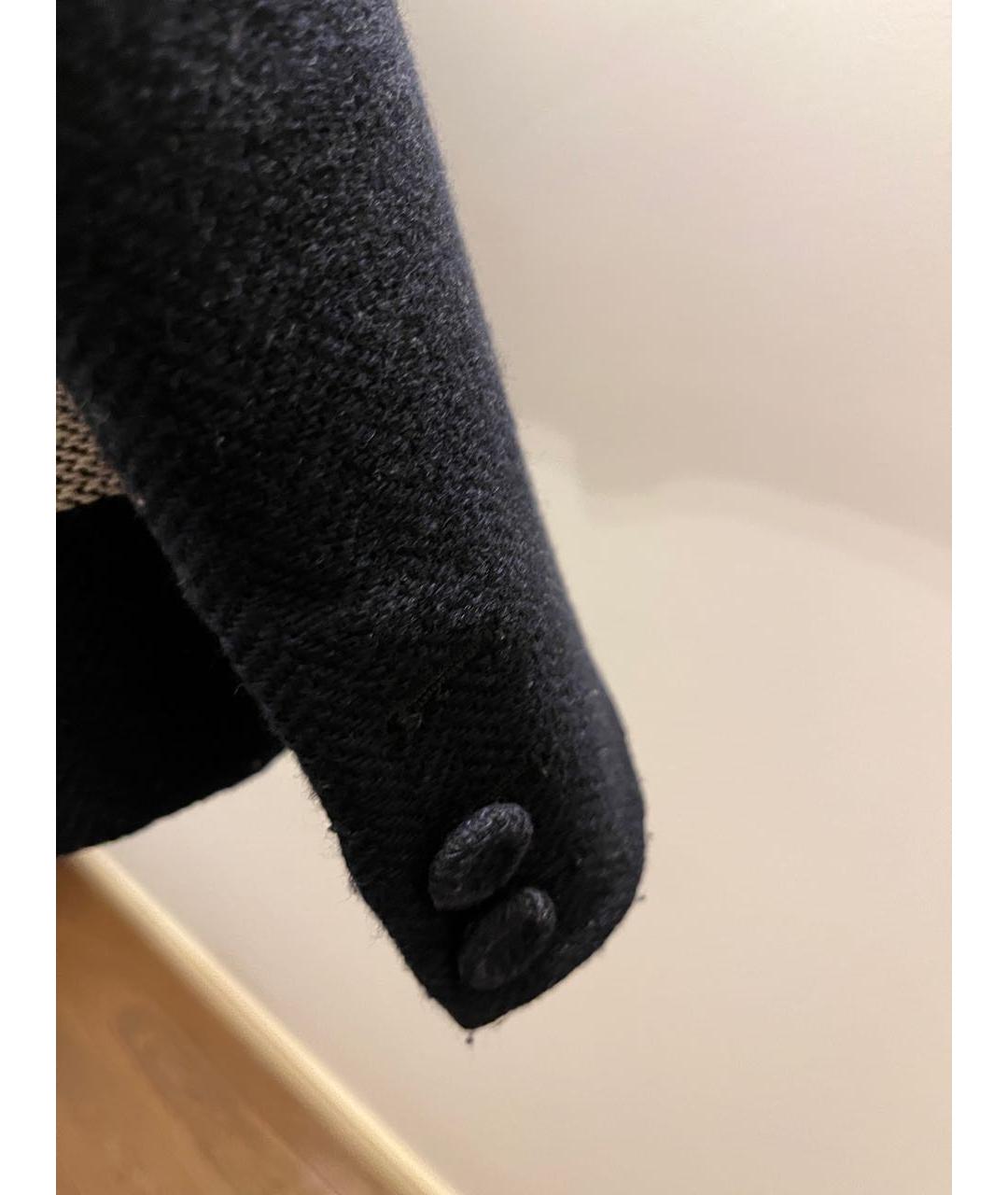 CHRISTIAN DIOR Темно-синий шерстяной жакет/пиджак, фото 6