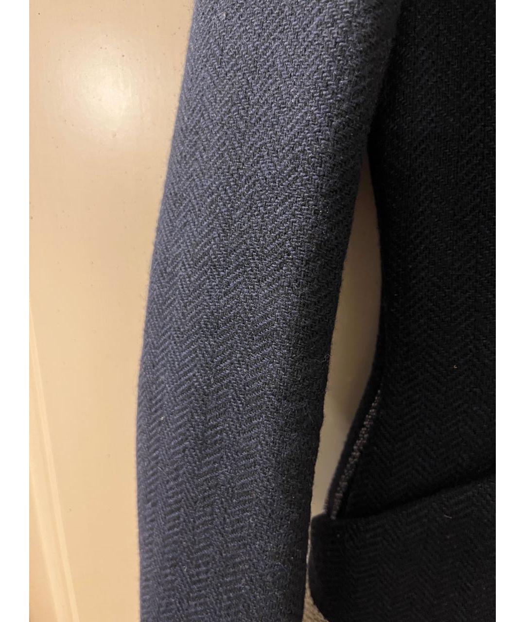 CHRISTIAN DIOR Темно-синий шерстяной жакет/пиджак, фото 5