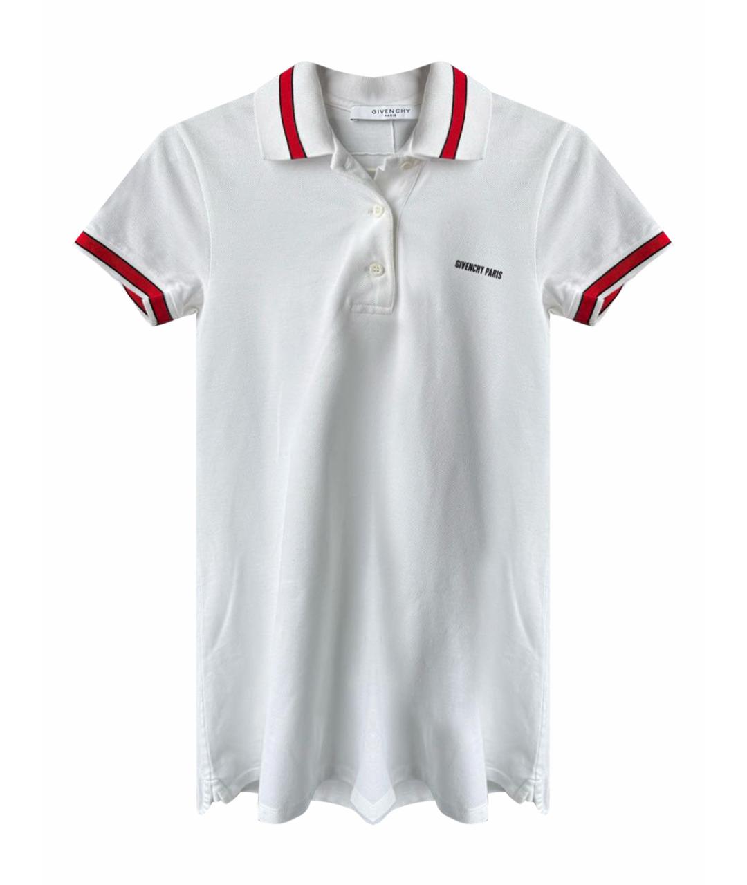 GIVENCHY Белое хлопковое повседневное платье, фото 1