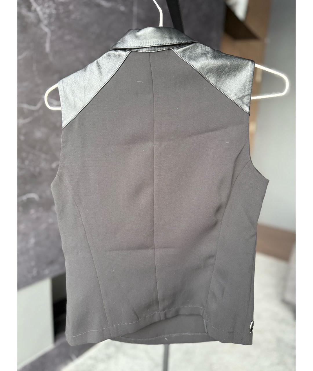 PHILIPP PLEIN Черная полиэстеровая блузы, фото 2