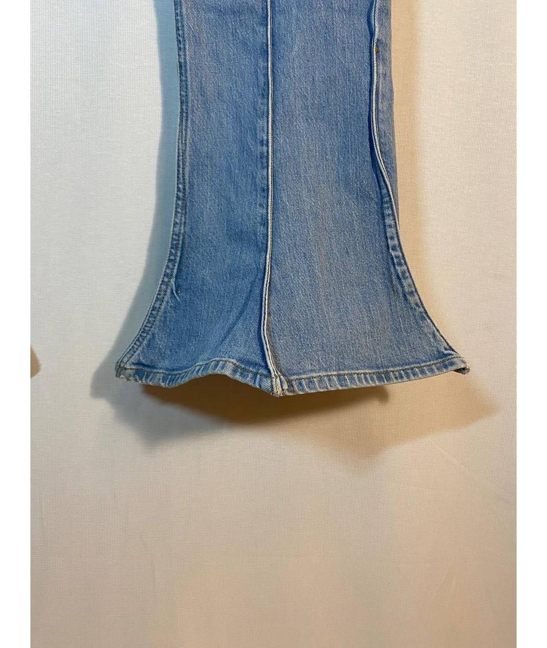 Y/PROJECT Синие хлопко-эластановые джинсы клеш, фото 4