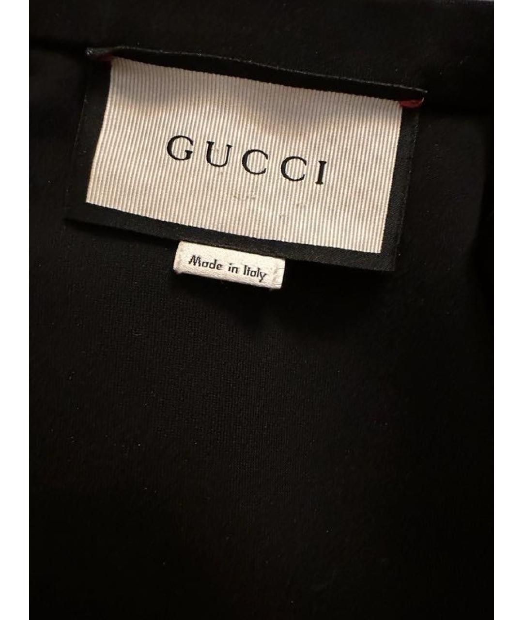 GUCCI Черное вискозное повседневное платье, фото 4