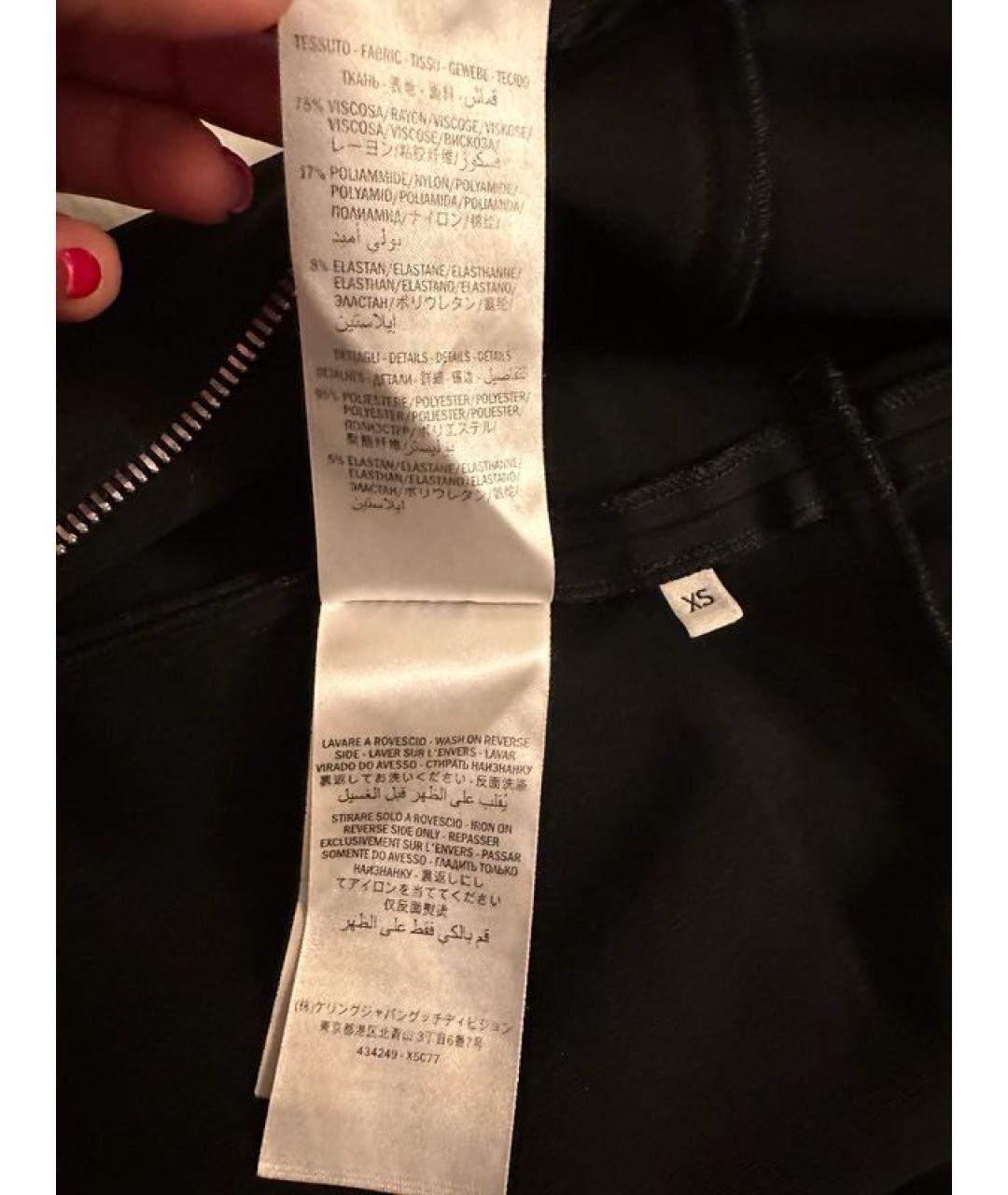 GUCCI Черное вискозное повседневное платье, фото 5