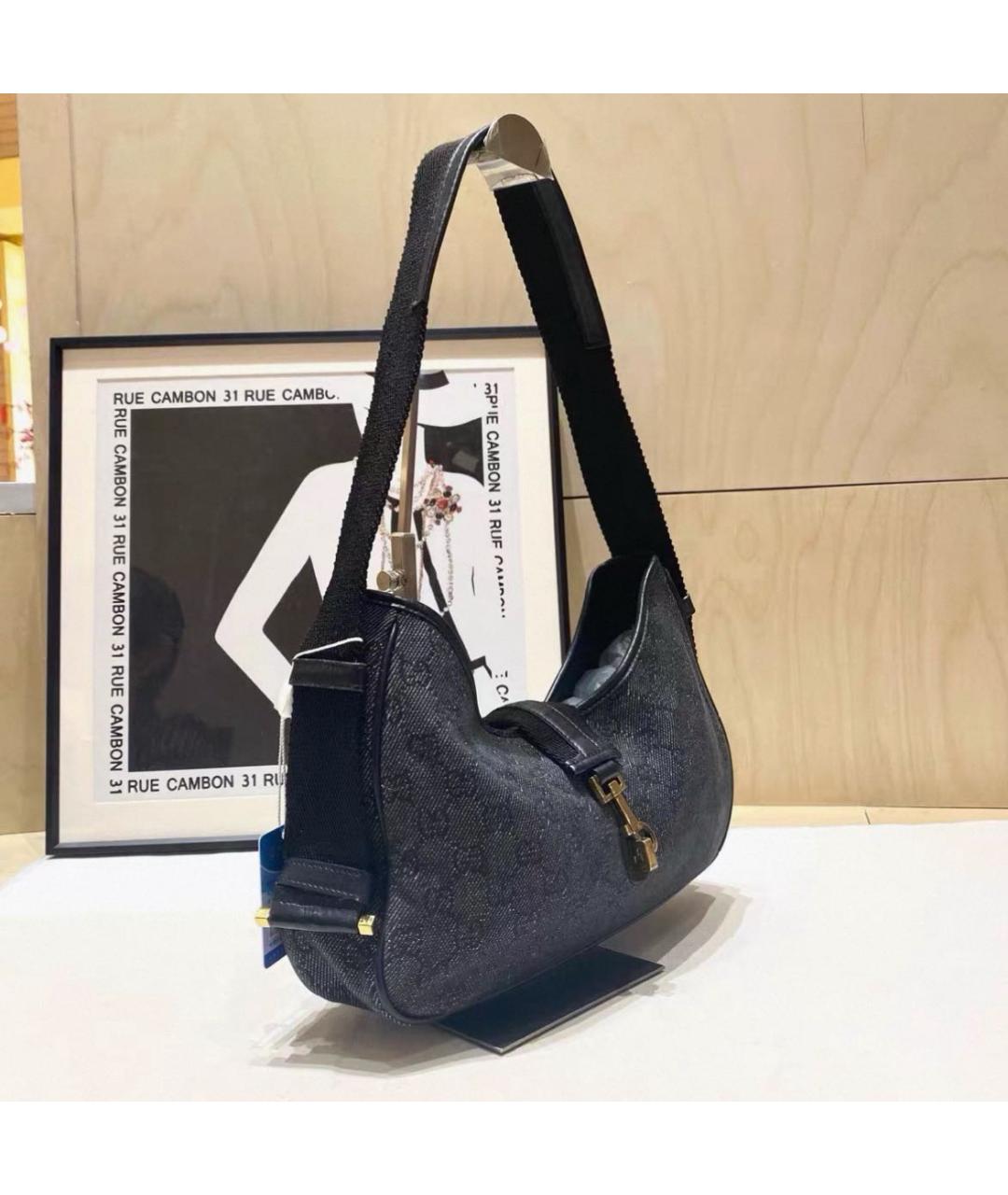 GUCCI Черная сумка с короткими ручками, фото 5