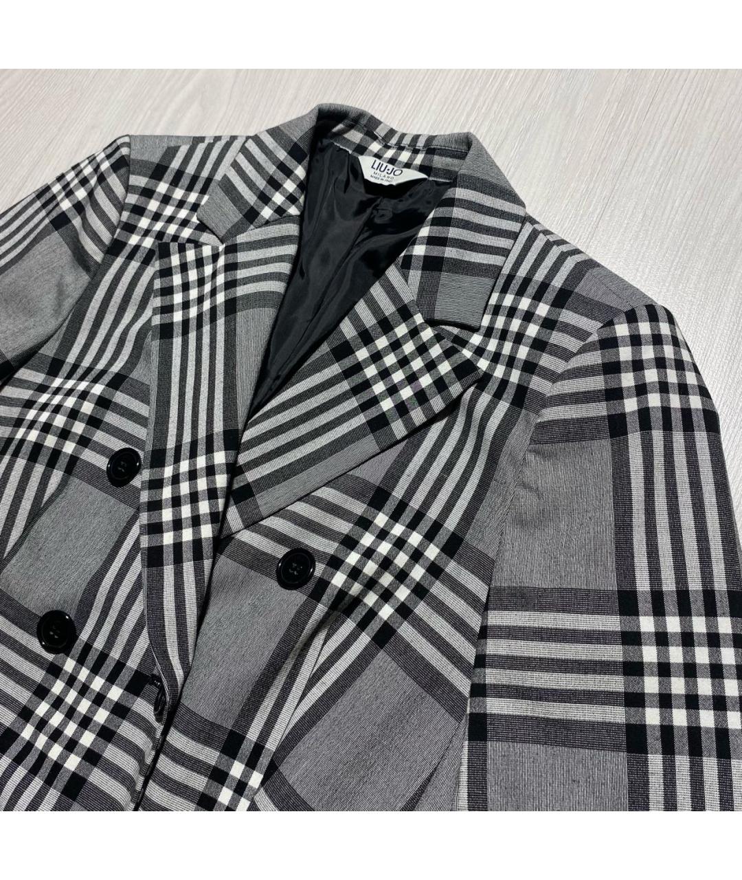 LIU JO Серый полиэстеровый жакет/пиджак, фото 3