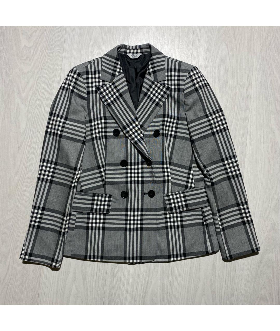 LIU JO Серый полиэстеровый жакет/пиджак, фото 5