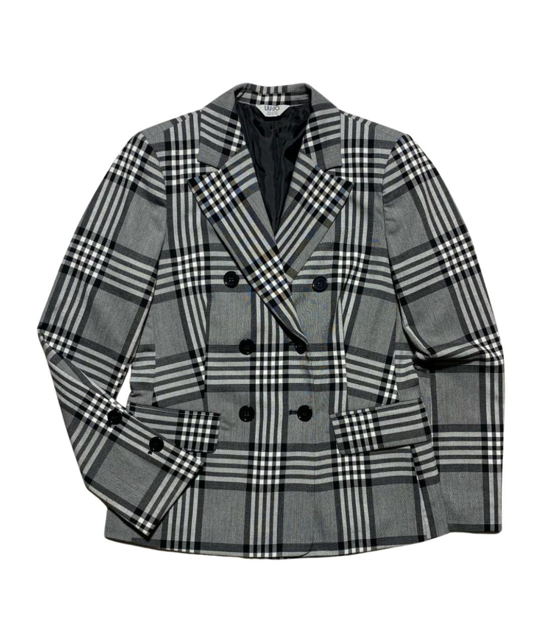 LIU JO Серый полиэстеровый жакет/пиджак, фото 1