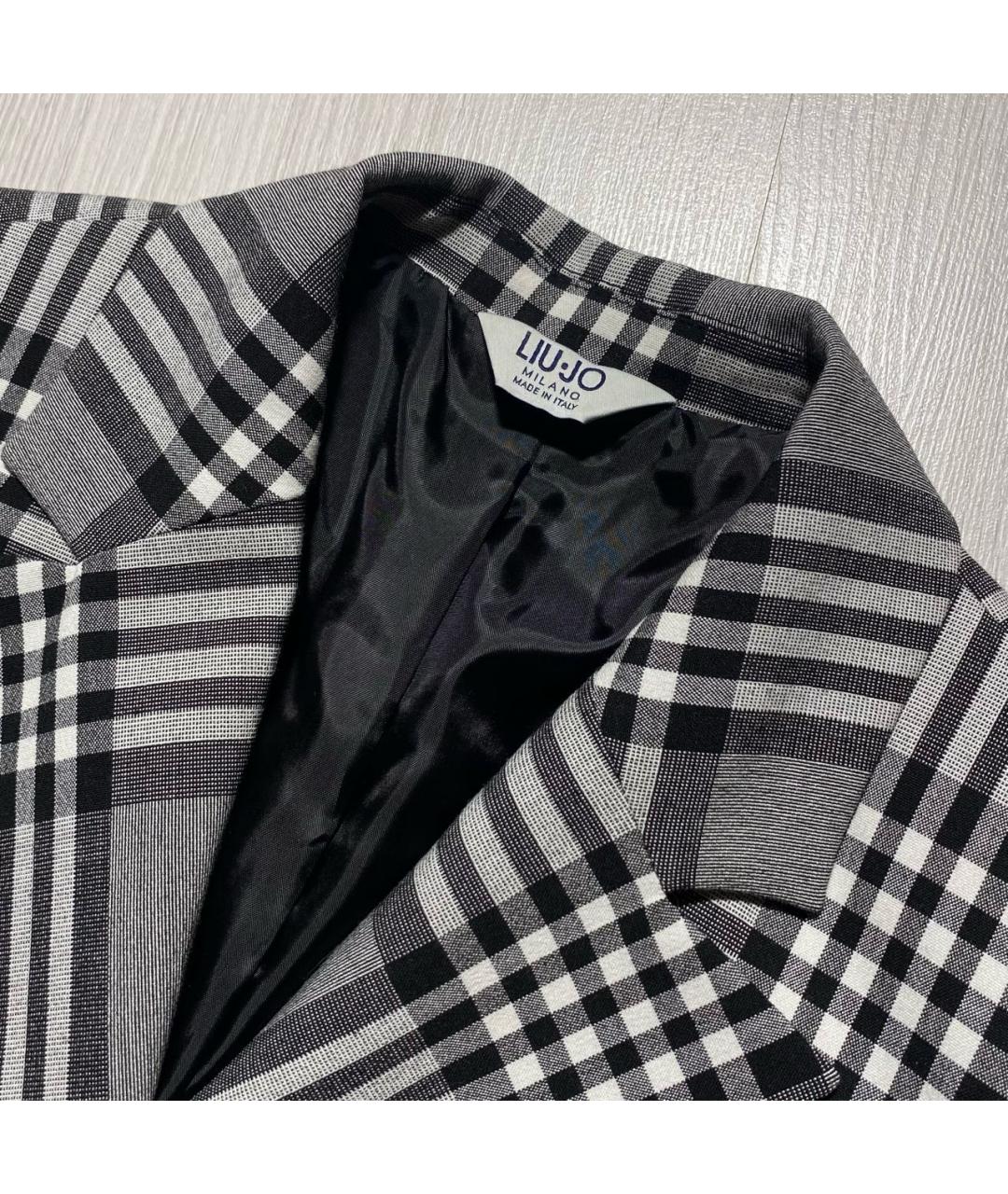 LIU JO Серый полиэстеровый жакет/пиджак, фото 4