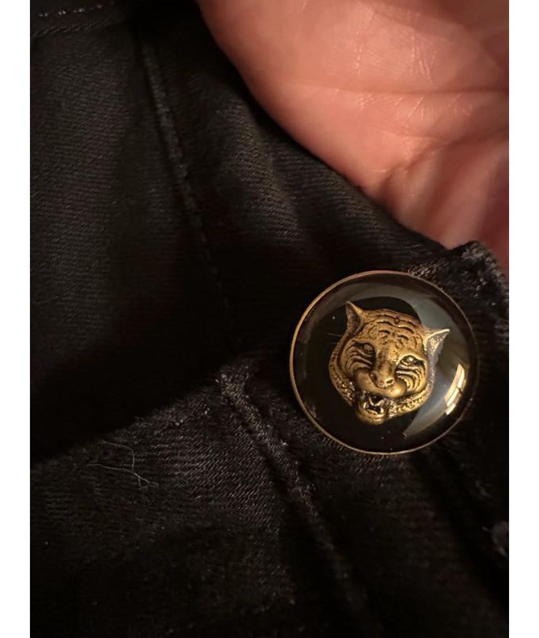 GUCCI Черные хлопковые джинсы слим, фото 5