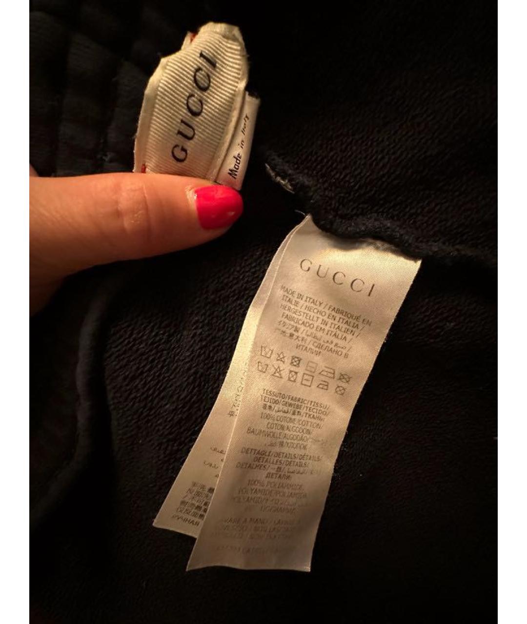 GUCCI Черные хлопковые джинсы слим, фото 3