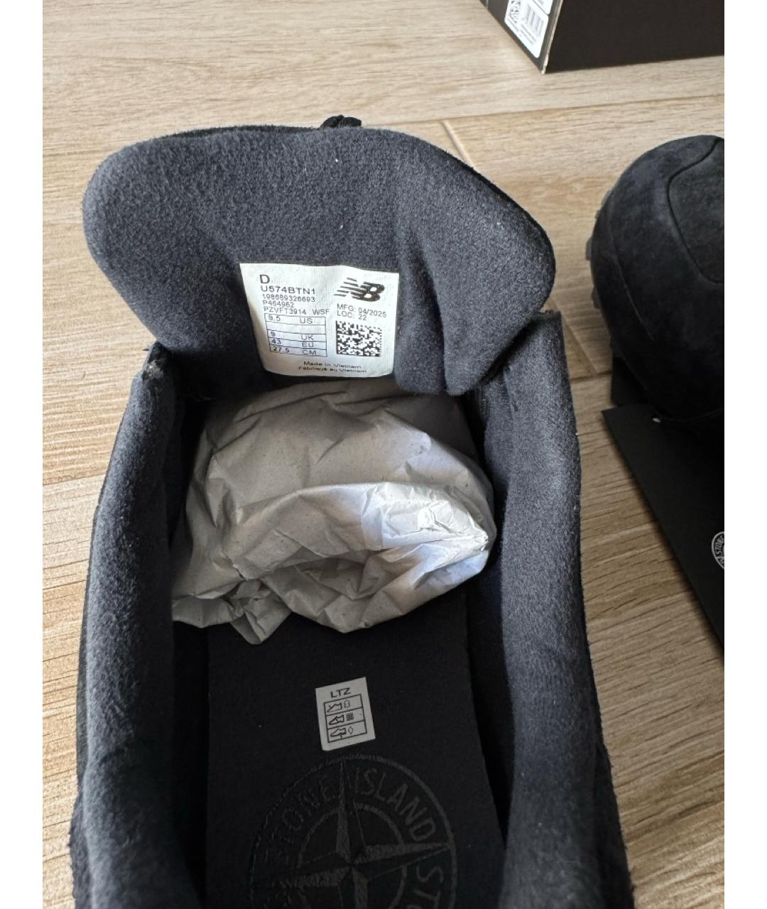 NEW BALANCE Синие замшевые низкие кроссовки / кеды, фото 5