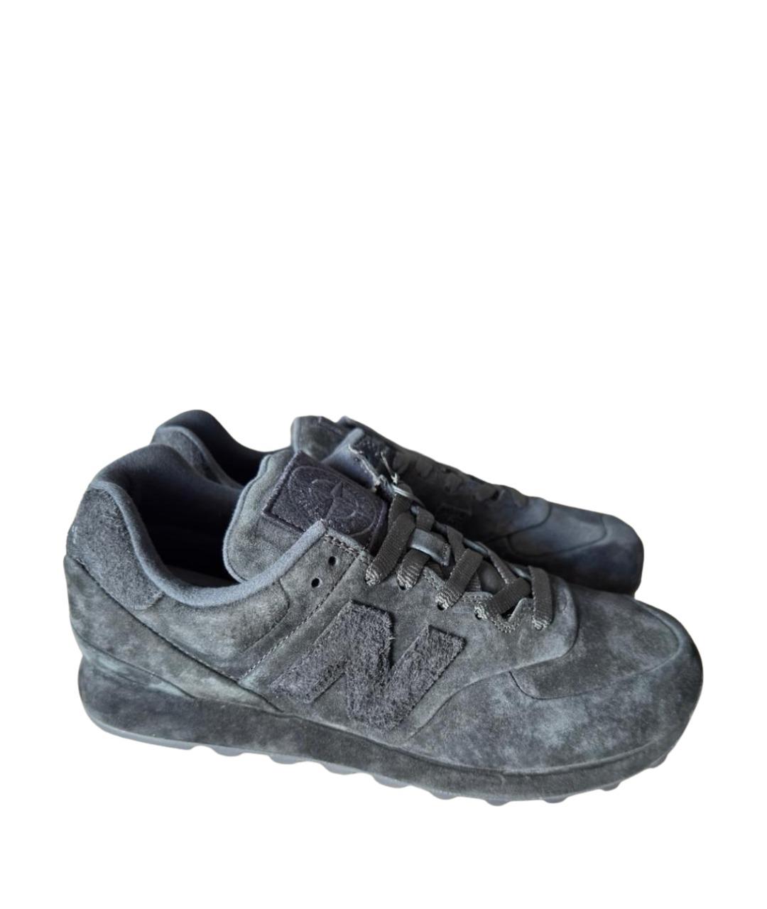 NEW BALANCE Синие замшевые низкие кроссовки / кеды, фото 1