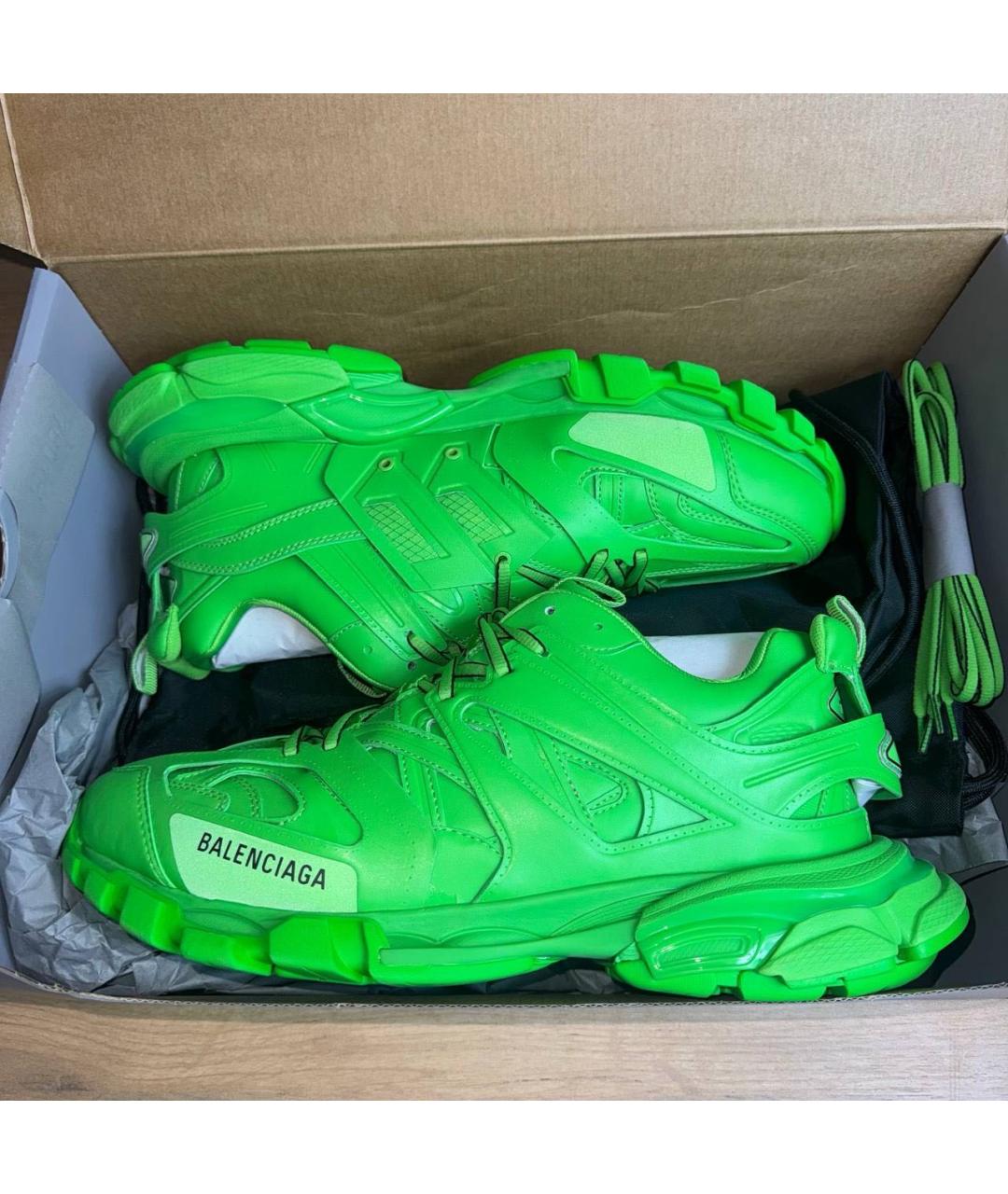 BALENCIAGA Зеленые низкие кроссовки / кеды, фото 7
