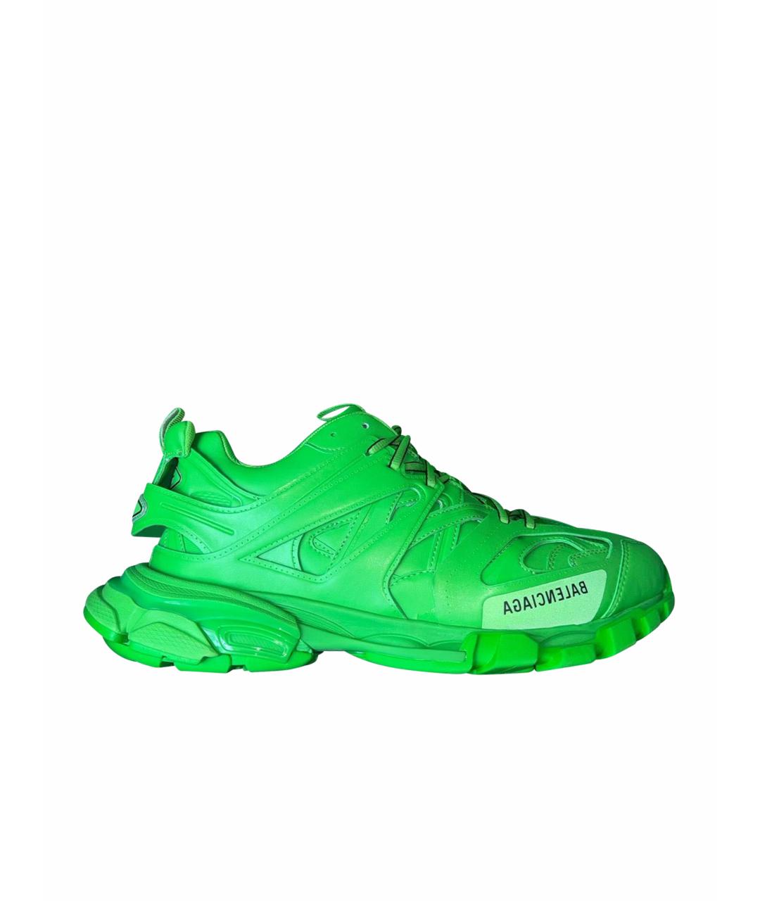BALENCIAGA Зеленые низкие кроссовки / кеды, фото 1
