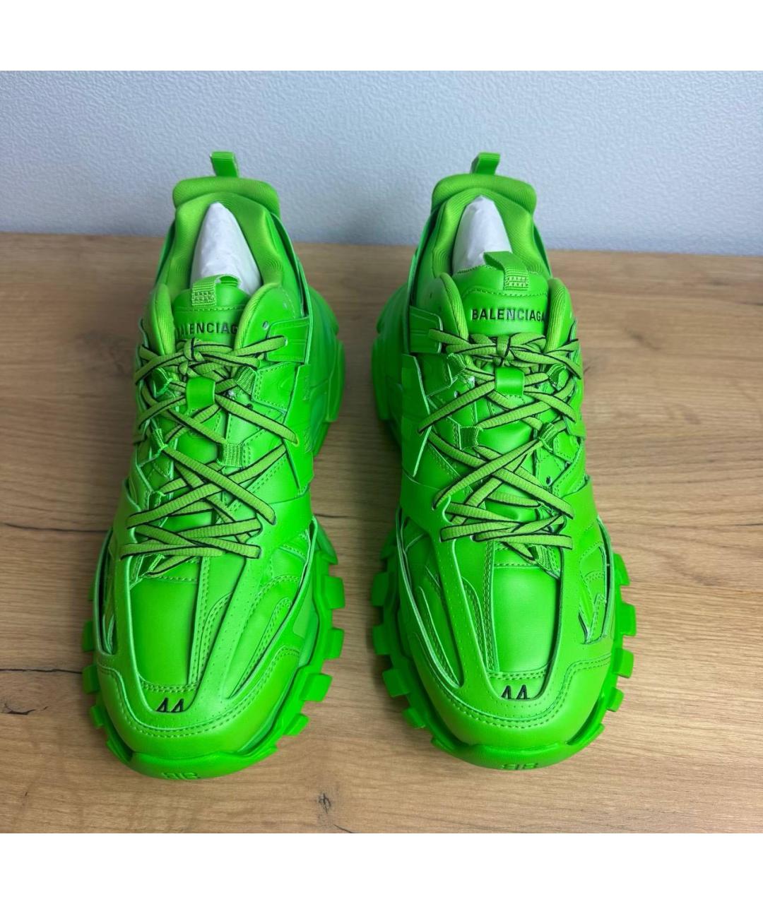 BALENCIAGA Зеленые низкие кроссовки / кеды, фото 3