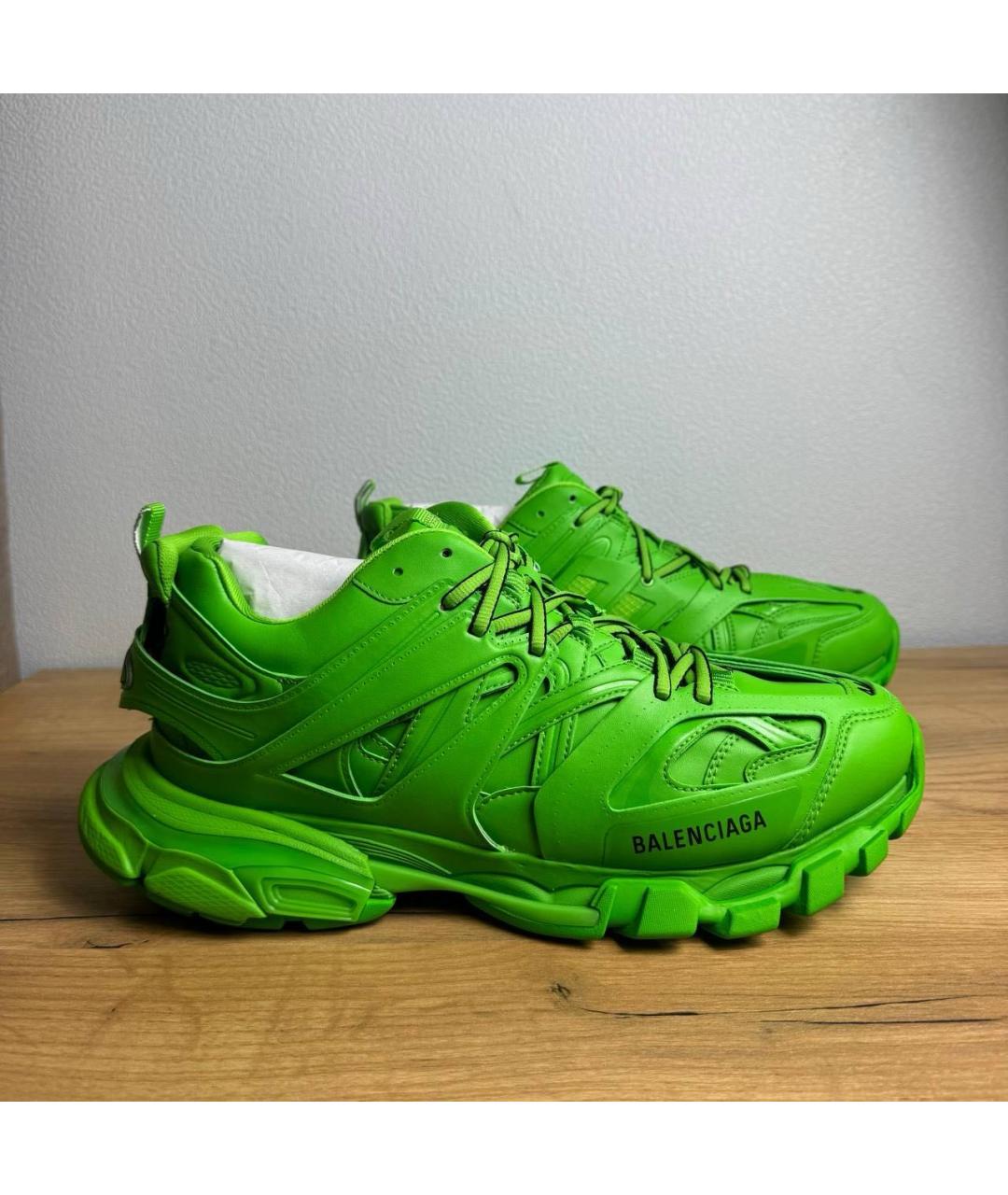BALENCIAGA Зеленые низкие кроссовки / кеды, фото 6
