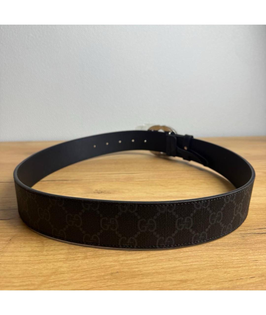 GUCCI Черный кожаный ремень, фото 5