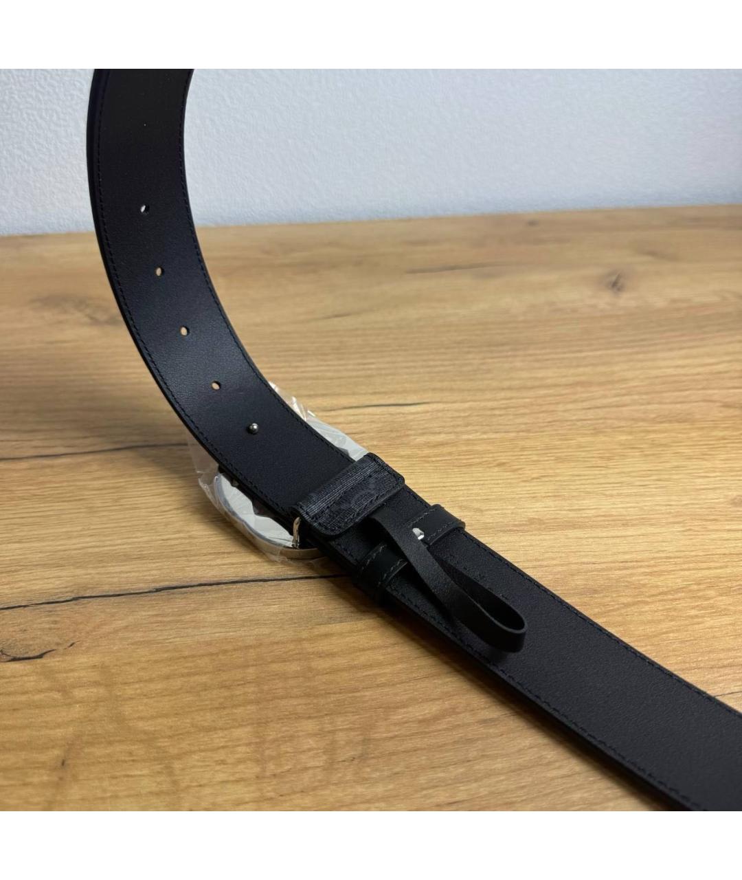 GUCCI Черный кожаный ремень, фото 4