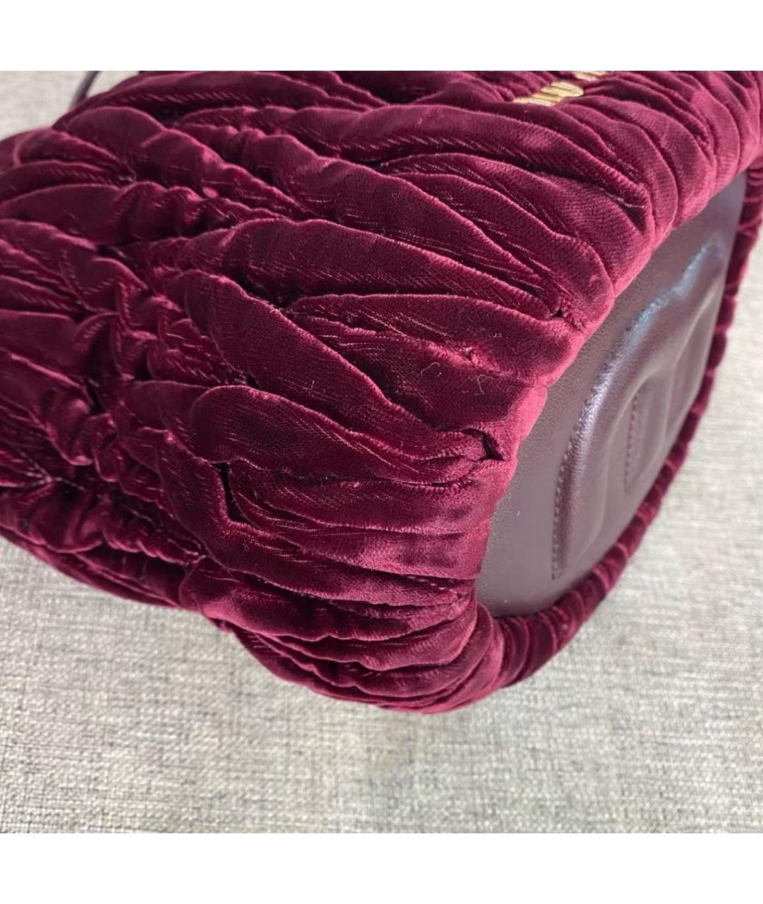 MIU MIU Бордовая сумка тоут, фото 6