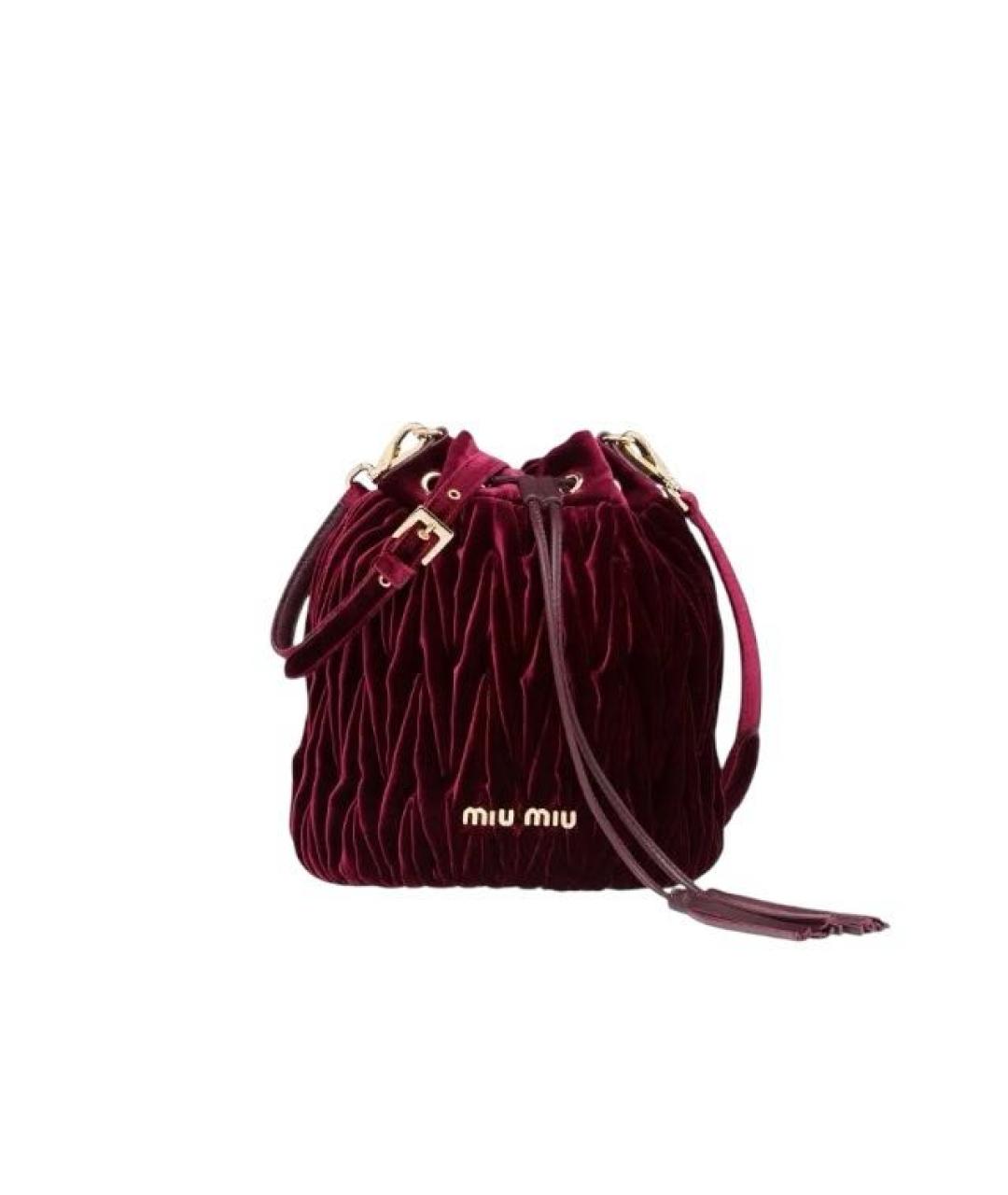 MIU MIU Бордовая сумка тоут, фото 9