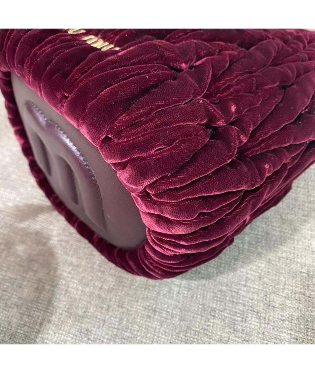 MIU MIU Бордовая сумка тоут, фото 7