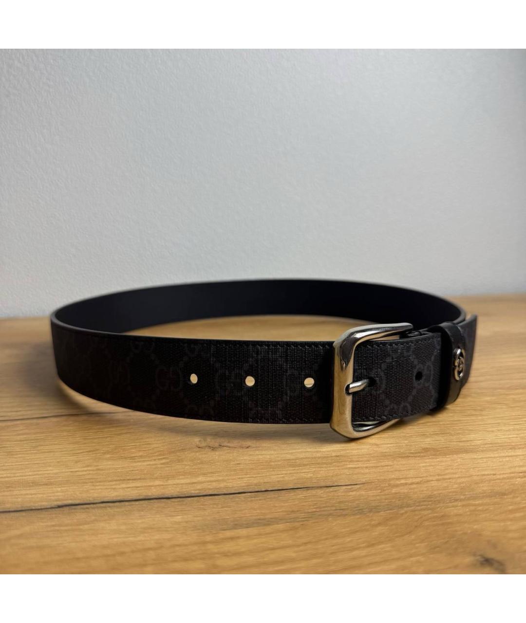 GUCCI Черный ремень, фото 6