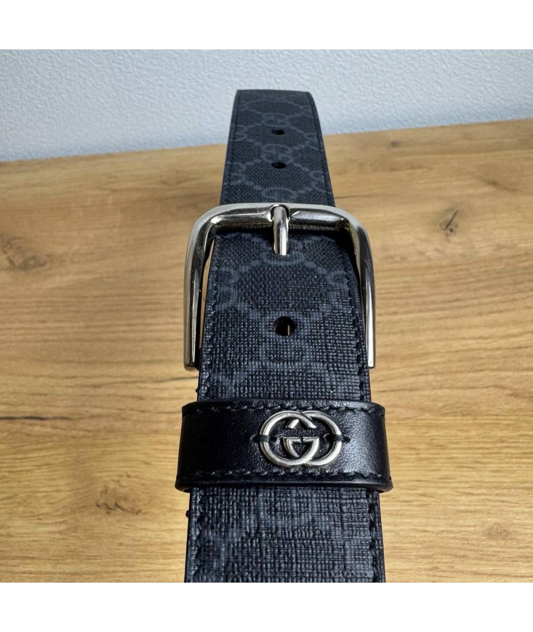 GUCCI Черный ремень, фото 2